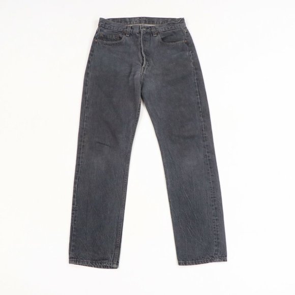 Vintage 80s Levis 501xx Button Fly Jeans Black USA